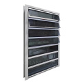 New design manual ventilation double tempered glass aluminum jalousie windows jalousie window with fly net